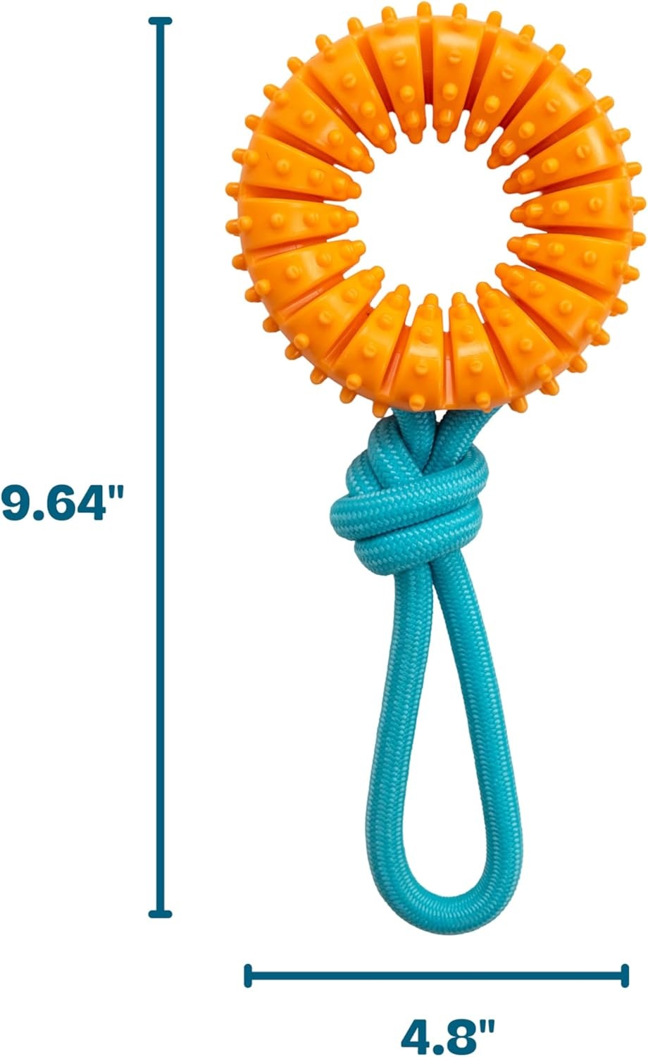 image:imageOrka Puppy 3 Pack Dental Chew Toys MultiTextured Tug Rope amp Fetch Teething Puppies amp Small Dogs 105Chew Wheel