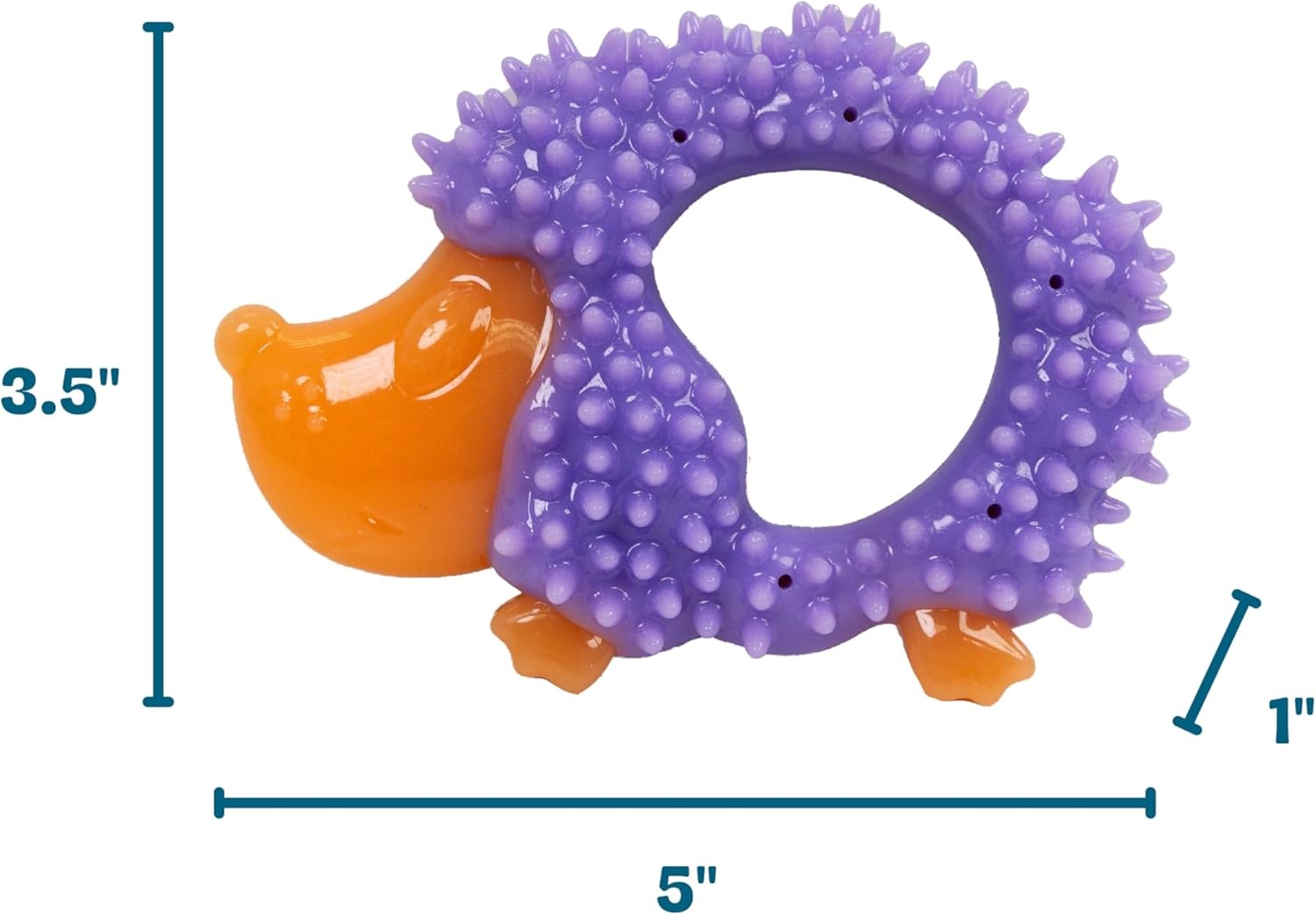 image:imageOrka Puppy 3 Pack Dental Chew Toys MultiTextured Tug Rope amp Fetch Teething Puppies amp Small Dogs 105Hedgehog