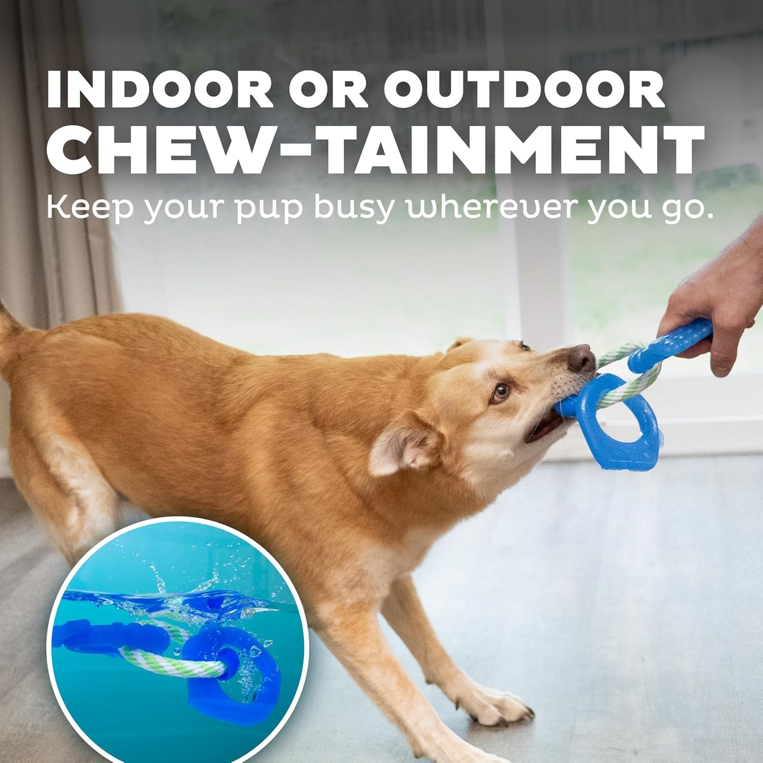 image:imageOutward Hound Dentalinks Dog Chew Toy Rings for Small Dogs and Puppies Mlt BlueDentalinks