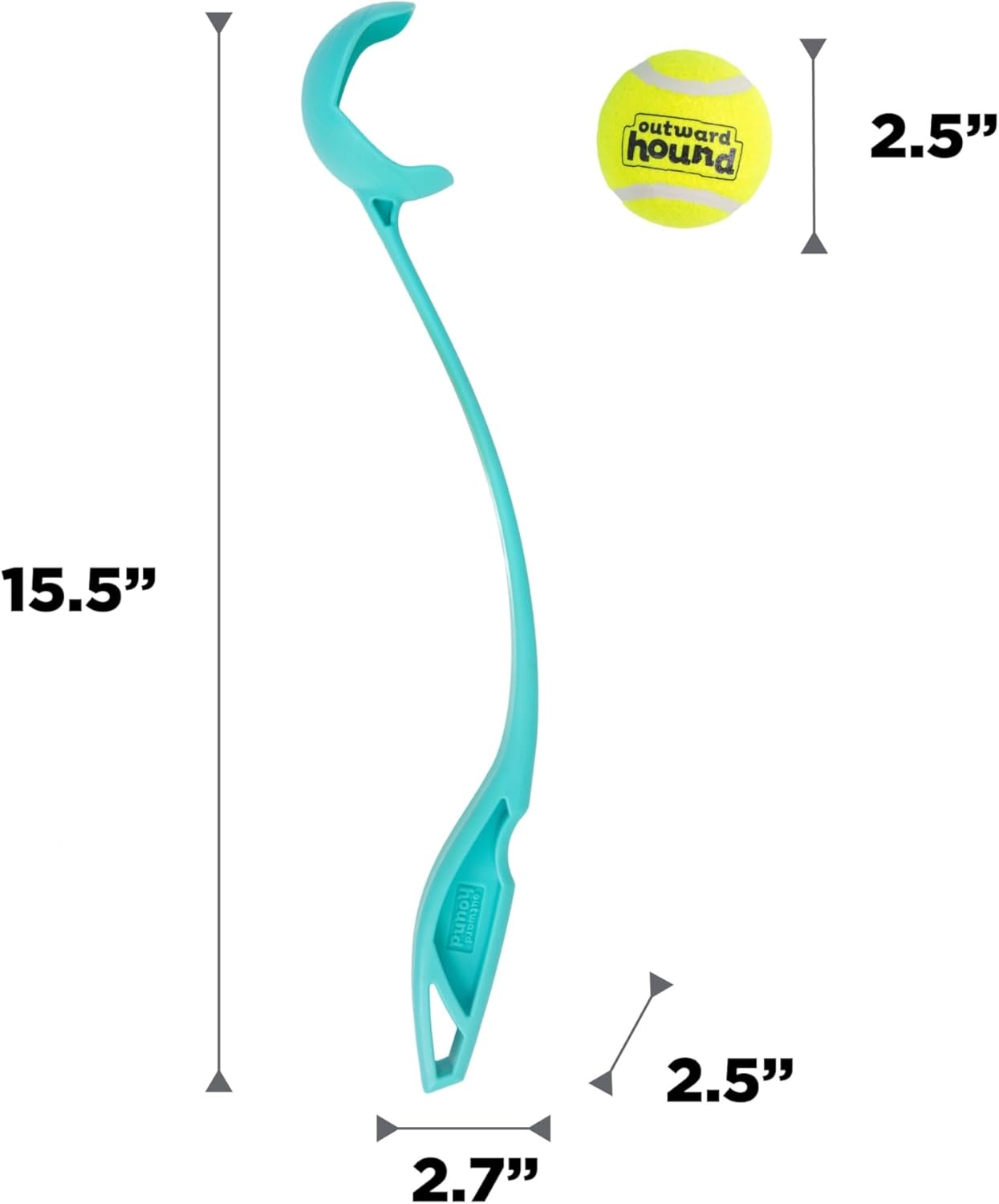 image:imageOutward Hound FlyFetch LaunchABall Dog Toy Launches Up to 3X Farther Works with FlyFetch Squeaker Ballz amp Rubber Balls 155 Medium