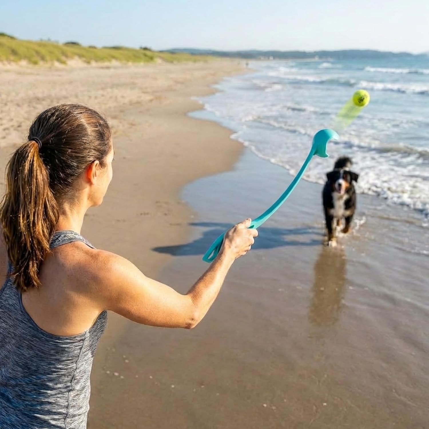 image:imageOutward Hound FlyFetch LaunchABall Dog Toy Launches Up to 3X Farther Works with FlyFetch Squeaker Ballz amp Rubber Balls 155 Medium