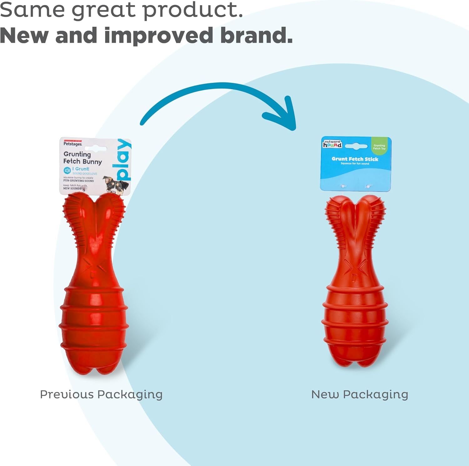 image:imageOutward Hound Grunt N Punt Football Dog Toy Throwing Fetching FunBunny Red