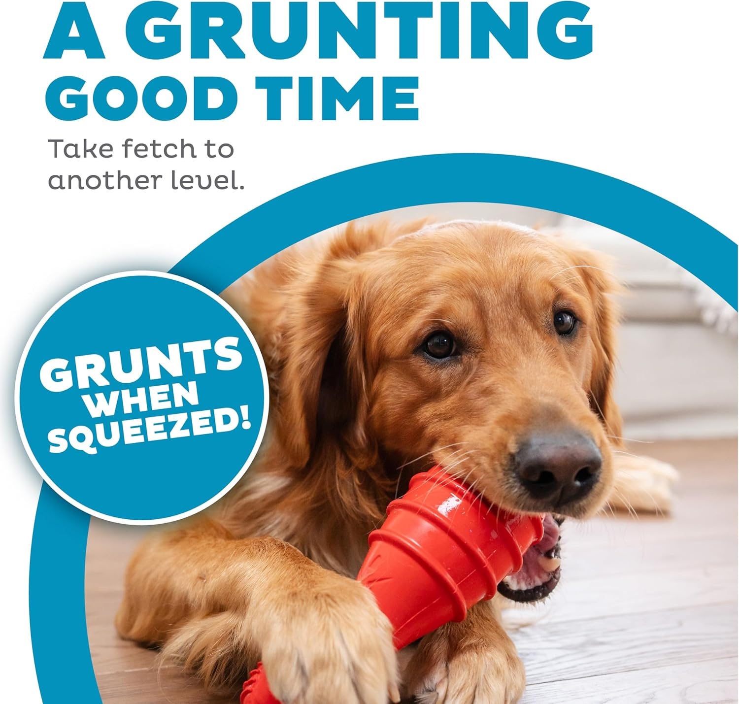 image:imageOutward Hound Grunt N Punt Football Dog Toy Throwing Fetching FunBunny Red
