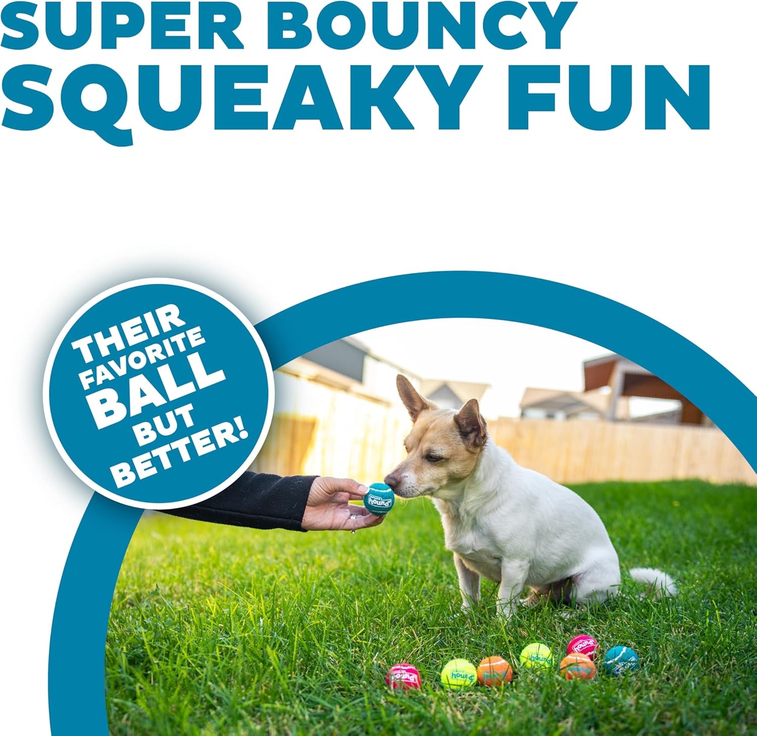 image:imageOutward Hound Squeaker Ballz Squeaky Tiny Tennis Balls for Small Dogs Under 15 lbs Fetch amp Training XSmall 15 4PackMulti Squeaker Balls