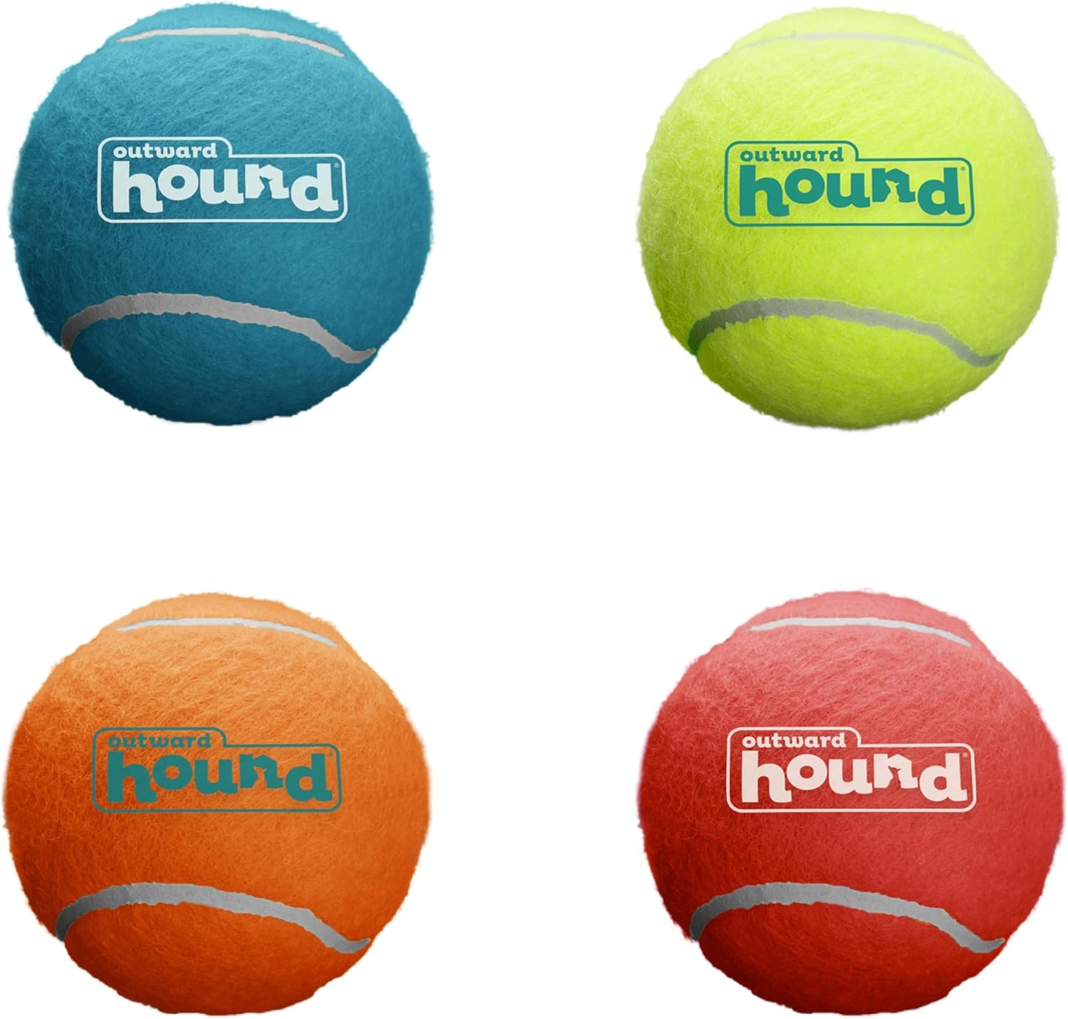 image:imageOutward Hound Squeaker Ballz Squeaky Tiny Tennis Balls for Small Dogs Under 15 lbs Fetch amp Training XSmall 15 4PackMulti Squeaker Balls