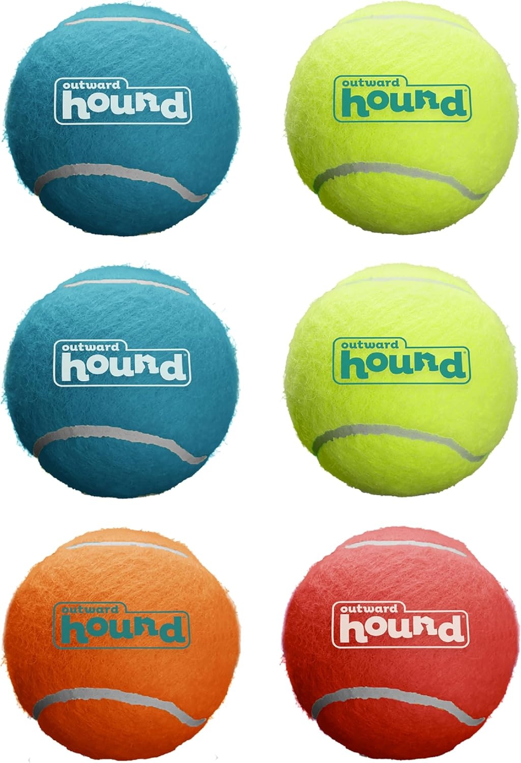 image:imageOutward Hound Squeaker Ballz 2Pack Tennis Ball Dog Toys with Squeaker Interactive Fetch Play for Pets 50 lbs and Over Training Balls for Indoor amp Outdoor Exercise Large 3inchMulti Squeaker Balls
