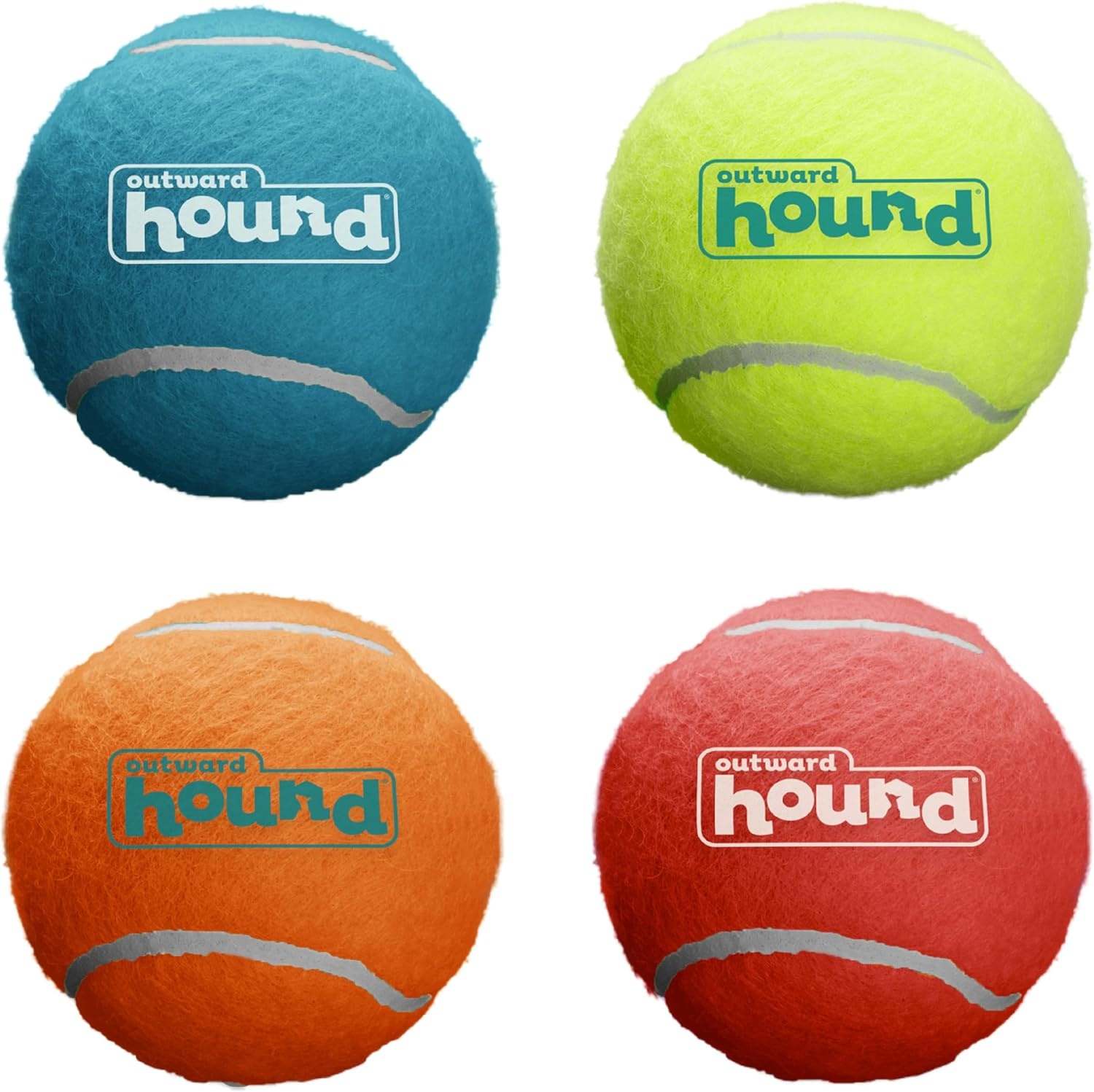 image:imageOutward Hound Squeaker Ballz 2Pack Tennis Ball Dog Toys with Squeaker Interactive Fetch Play for Pets 50 lbs and Over Training Balls for Indoor amp Outdoor Exercise Large 3inchMulti Squeaker Balls