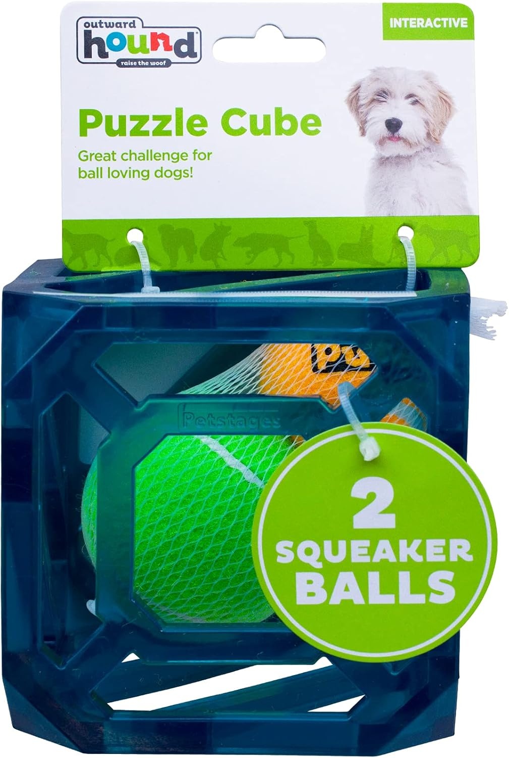 image:imageOutward Hound Triple Jack Interactive MultiSqueak Dog ToyPuzzle Cube