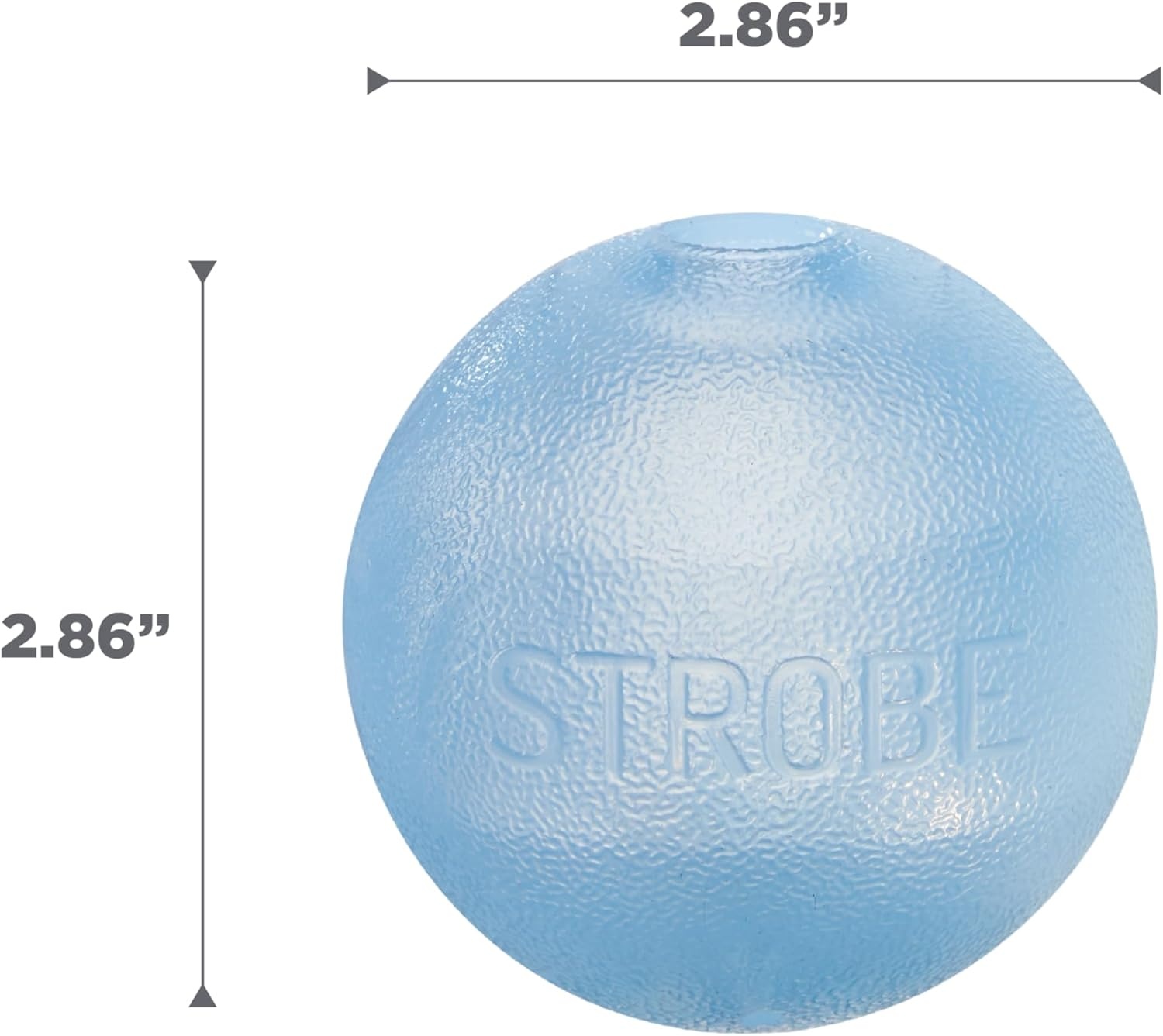 image:imageOutward Hound by Planet Dog Squeak Ball Bouncy Fetch Dog Toy PinkBlue Strobe Toy