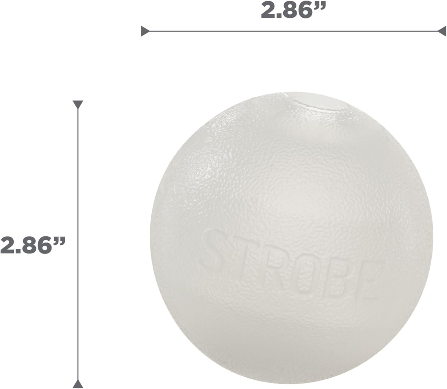 image:imageOutward Hound by Planet Dog Squeak Ball Bouncy Fetch Dog Toy PinkGlow in the Dark Strobe Toy