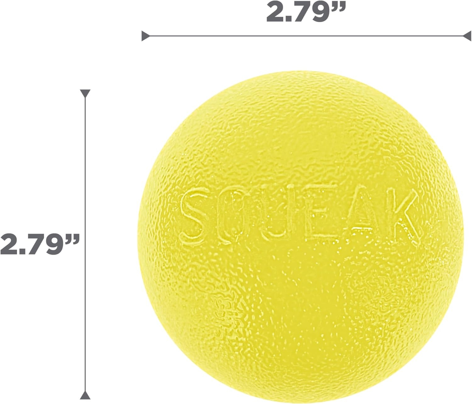 image:imageOutward Hound by Planet Dog Squeak Ball Bouncy Fetch Dog Toy PinkYellow Squeak Toy