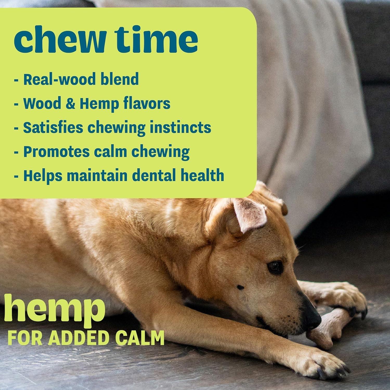 image:imagePupstages Dogwood Mesquite Dog Chew Toy RealWood Blend Moderate Chewers Medium 75 2Pack Natural amp Mesquite FlavorsDogwood Calming