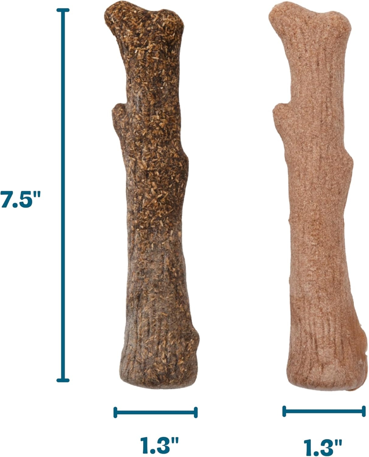 image:imagePupstages Dogwood Mesquite Dog Chew Toy RealWood Blend Moderate Chewers Medium 75 2Pack Natural amp Mesquite FlavorsDogwood Calming