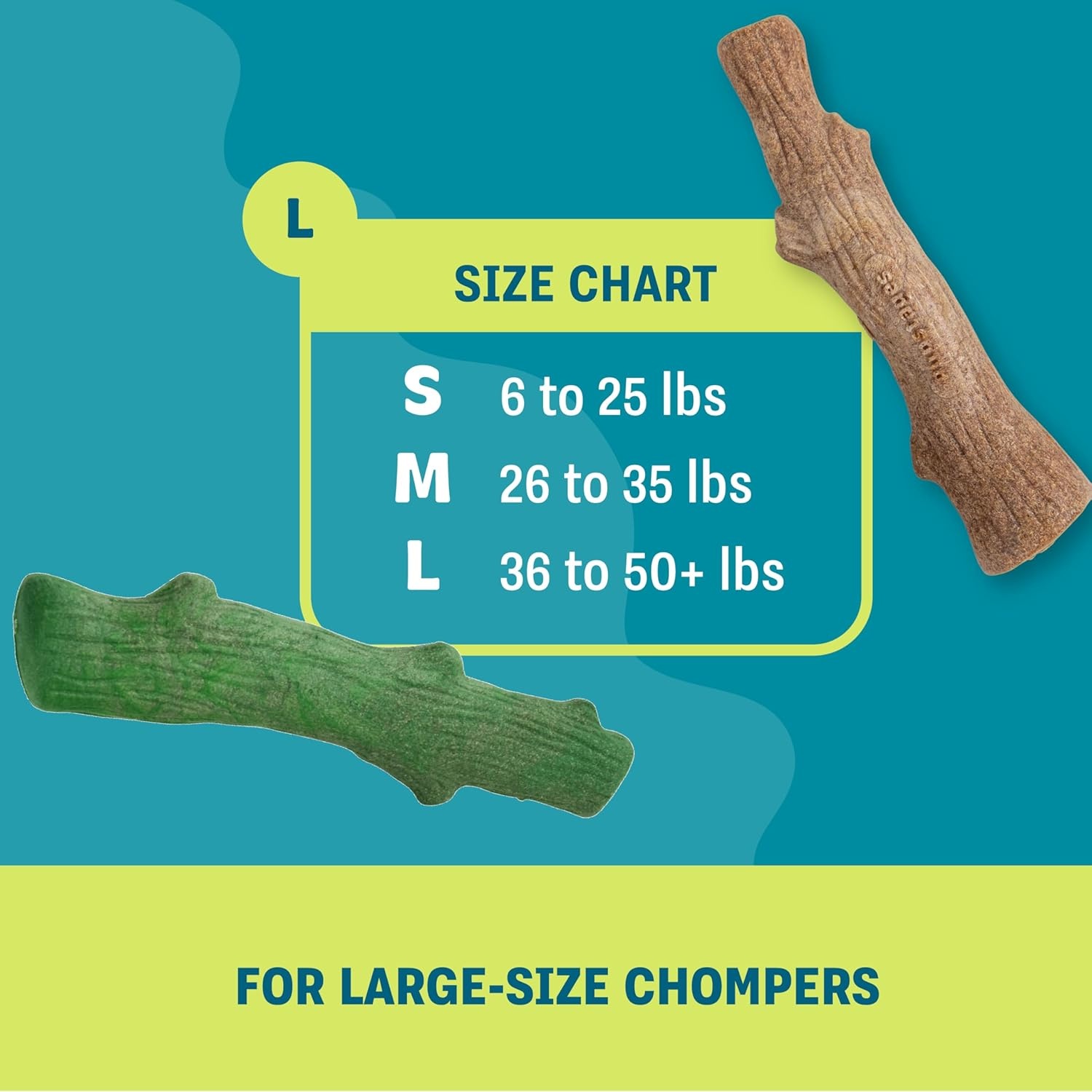 image:imagePupstages Dogwood Mesquite Dog Chew Toy RealWood Blend Moderate Chewers Medium 75 2Pack Natural amp Mesquite FlavorsDogwood Fresh Breath
