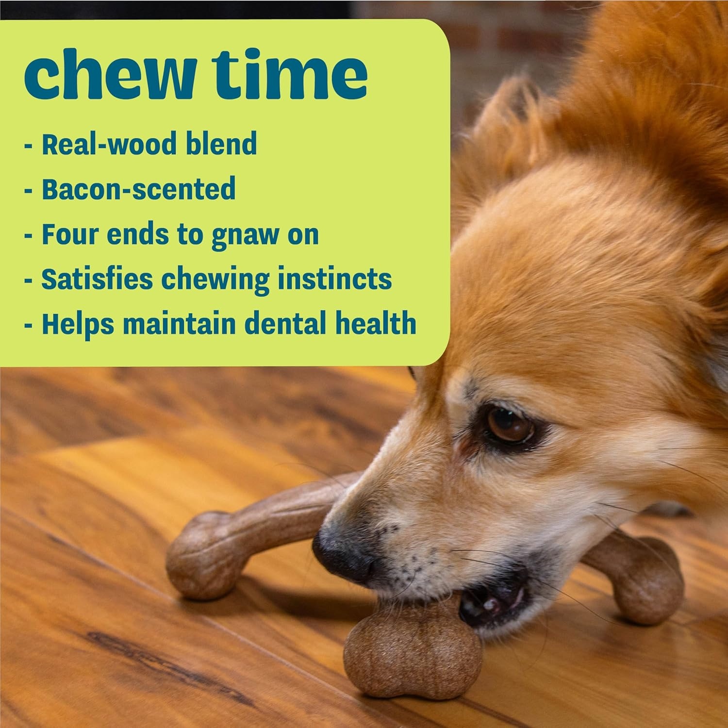 image:imagePupstages Dogwood Mesquite Dog Chew Toy RealWood Blend Moderate Chewers Medium 75 2Pack Natural amp Mesquite FlavorsDogwood Jack