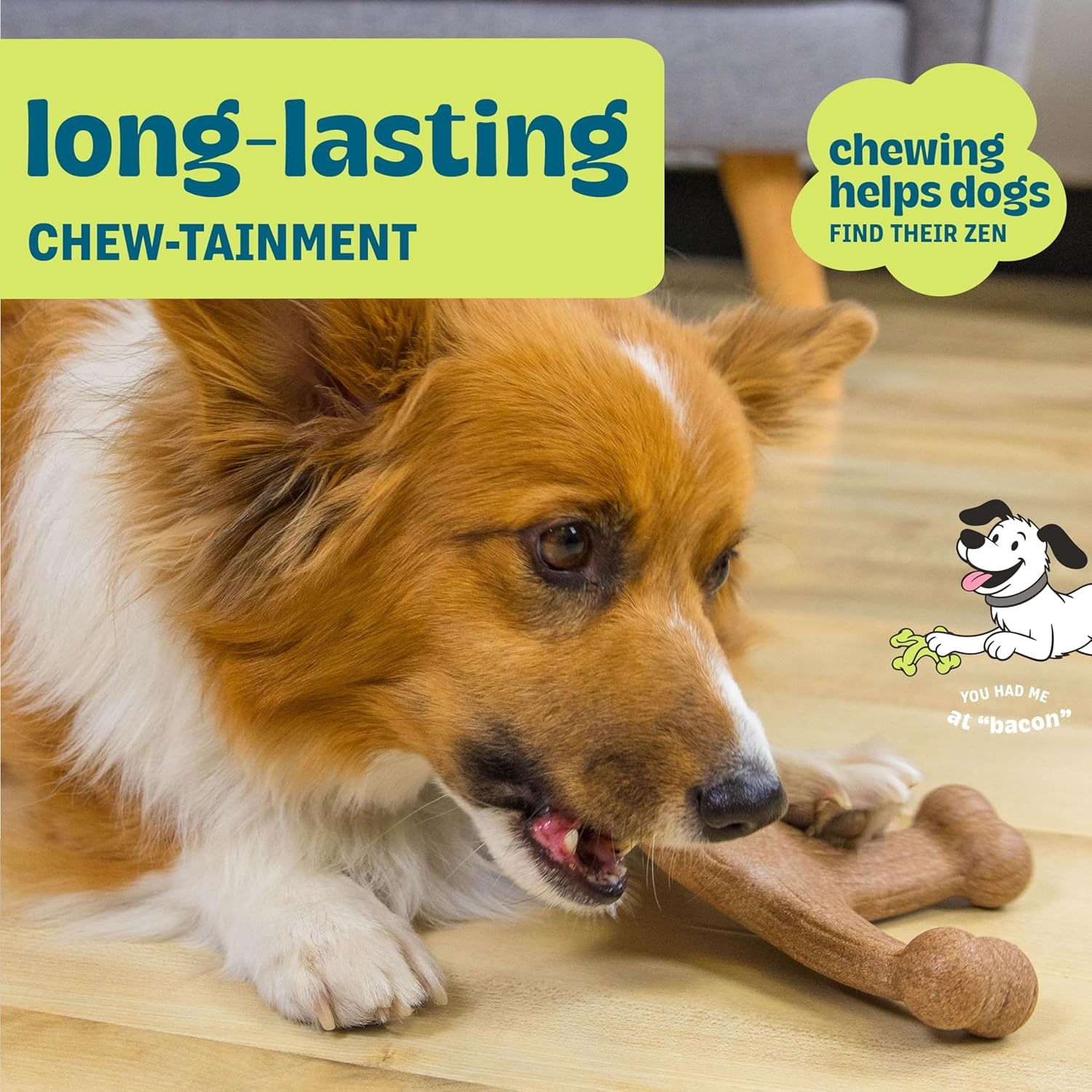 image:imagePupstages Dogwood Mesquite Dog Chew Toy RealWood Blend Moderate Chewers Medium 75 2Pack Natural amp Mesquite FlavorsDogwood Jack