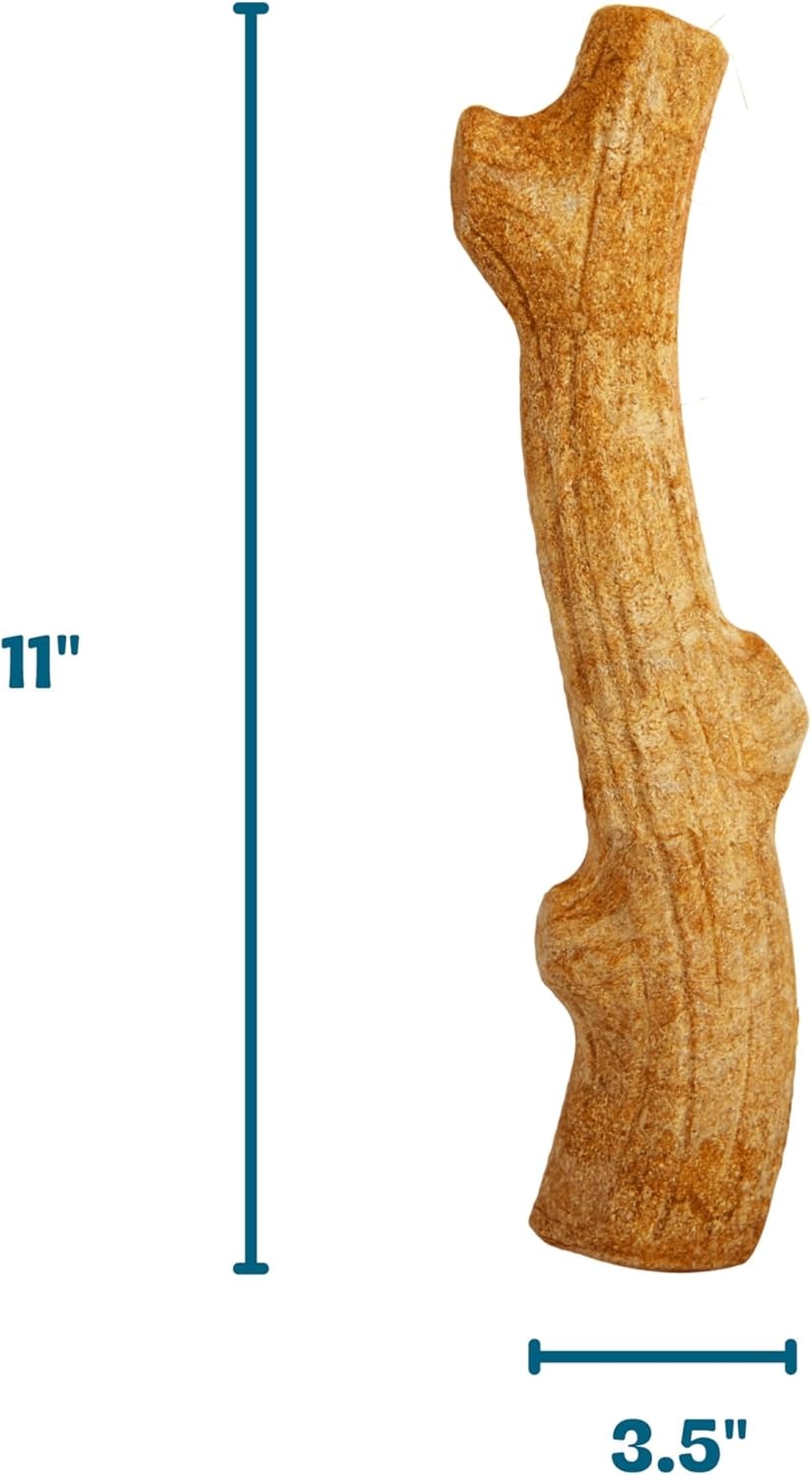 image:imagePupstages Super Dogwood Dog Chew Toy Made in the USA RealWood Blend Natural Wood Flavor amp Texture Moderate Chewers Medium 95Large Pack of 1