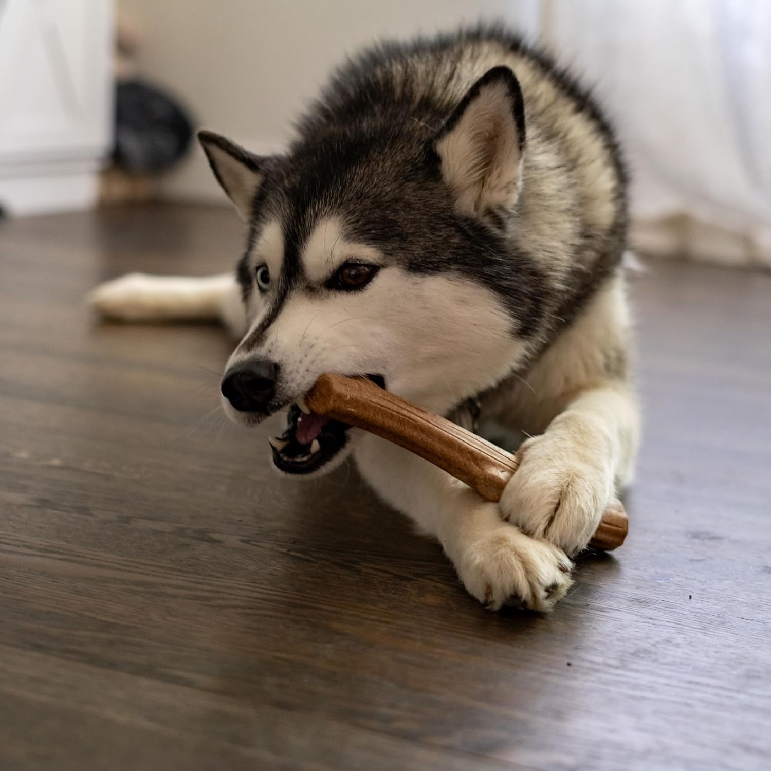 image:imagePupstages Super Dogwood Dog Chew Toy Made in the USA RealWood Blend Natural Wood Flavor amp Texture Moderate Chewers Medium 95Medium Pack of 1
