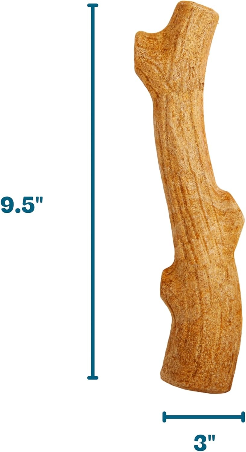 image:imagePupstages Super Dogwood Dog Chew Toy Made in the USA RealWood Blend Natural Wood Flavor amp Texture Moderate Chewers Medium 95Medium Pack of 1