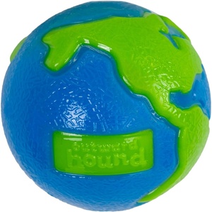 image:imageOutward Hound by Planet Dog OrbeeTuff Planet Ball BlueGreen TreatDispensing Dog Toy MediumPlanet Earth
