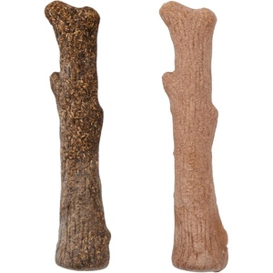 image:imagePupstages Dogwood Mesquite Dog Chew Toy  RealWood Blend Moderate Chewers Medium 75 2Pack Natural amp Mesquite FlavorsDogwood  Calming