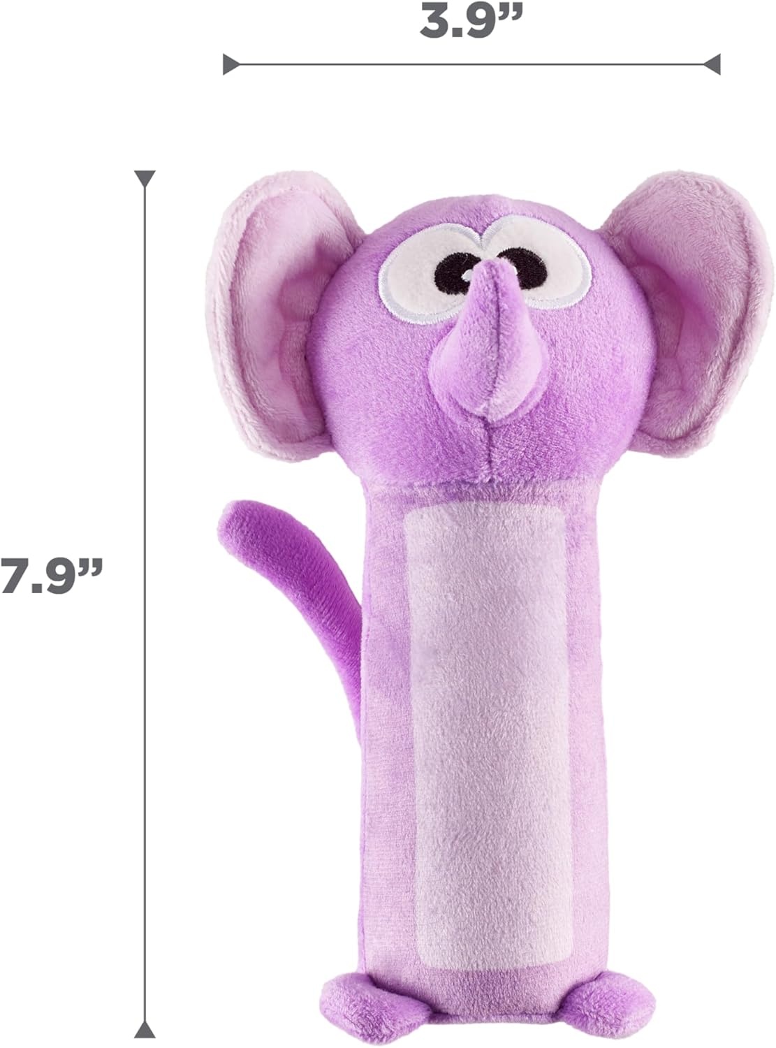 image:imageOutward Hound Bottle Bros Elephant Dog Toy 79 Inch Plush Squeaky amp Crackle Toy for Dogs Interactive Fetch amp Engaging Solo Play Small Purple7 Purple Elephant