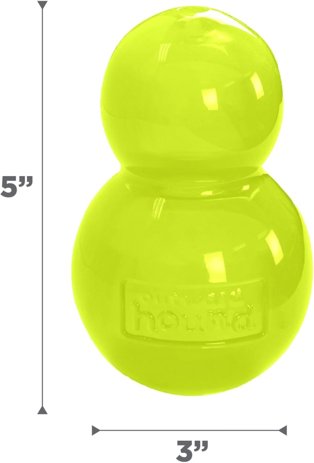 image:imageOutward Hound DoubleTuff Stuffable Dog Toy Large 5Inch Green Treat Dispensing Chew Ball for Medium to Large Dogs Interactive Puzzle for Enrichment amp Slow FeedingDoubleTuff Stuffable Green