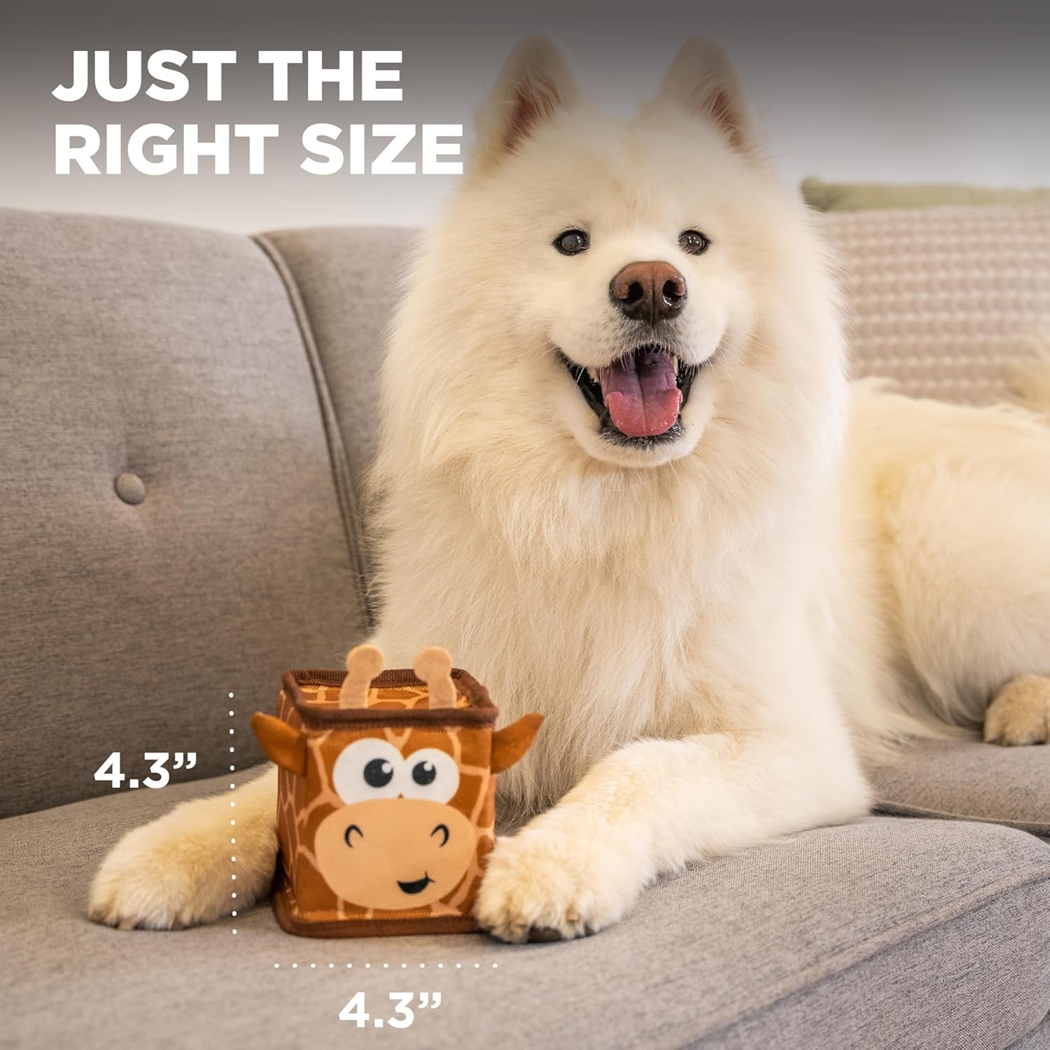 image:imageOutward Hound Fire Biterz Turtle Plush Firehose Material Interactive Dog Toy MediumBrown Giraffe