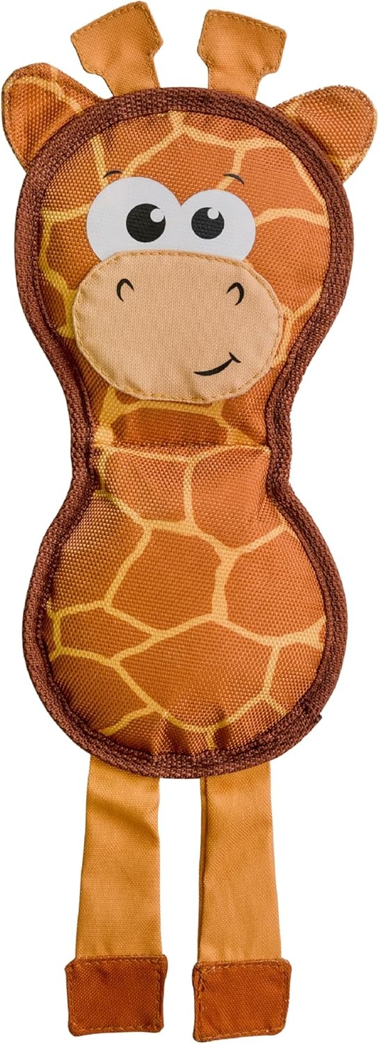 image:imageOutward Hound Fire Biterz Turtle Plush Firehose Material Interactive Dog Toy MediumBrown Giraffe