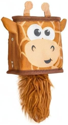 image:imageOutward Hound Fire Biterz Turtle Plush Firehose Material Interactive Dog Toy MediumBrown Giraffe