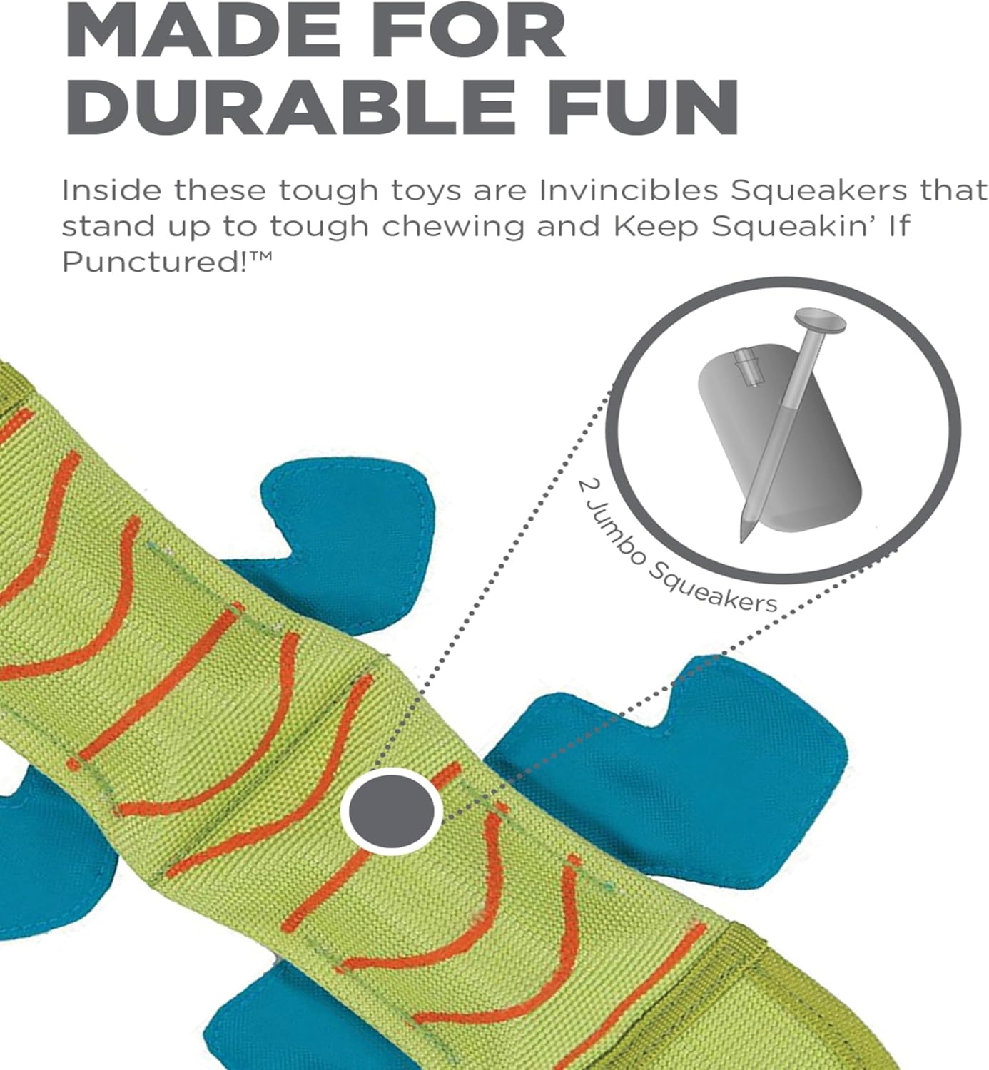 image:imageOutward Hound Fire Biterz Turtle Plush Firehose Material Interactive Dog Toy MediumGreen Lizard
