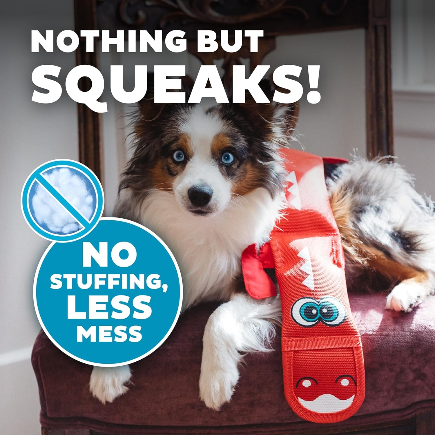 image:imageOutward Hound Fire Biterz Turtle Plush Firehose Material Interactive Dog Toy MediumRed Dragon
