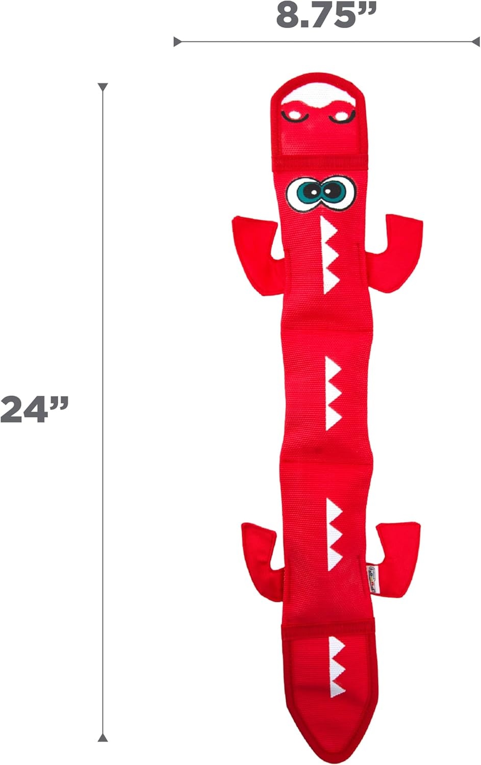 image:imageOutward Hound Fire Biterz Turtle Plush Firehose Material Interactive Dog Toy MediumRed Dragon