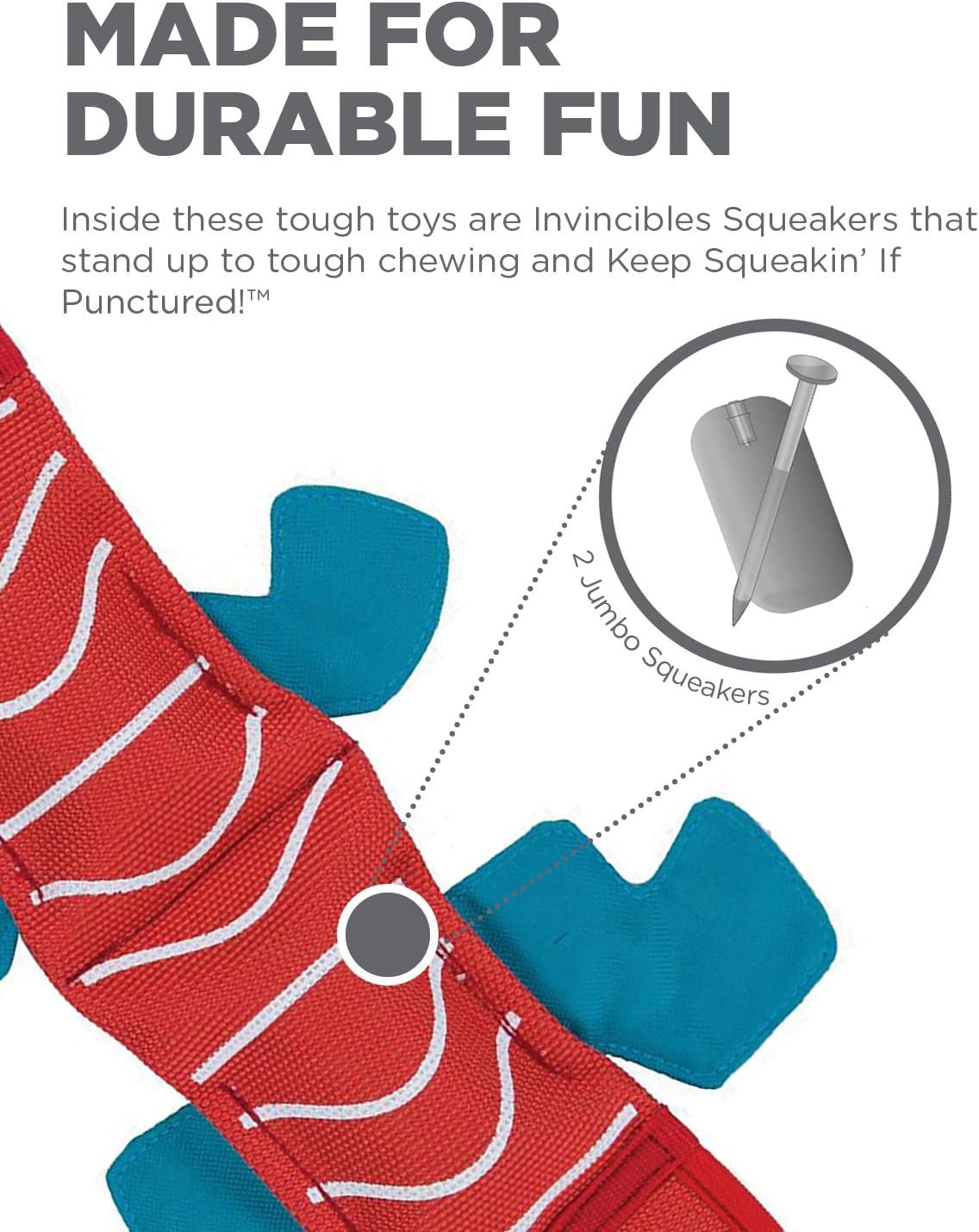 image:imageOutward Hound Fire Biterz Turtle Plush Firehose Material Interactive Dog Toy MediumRed Lizard