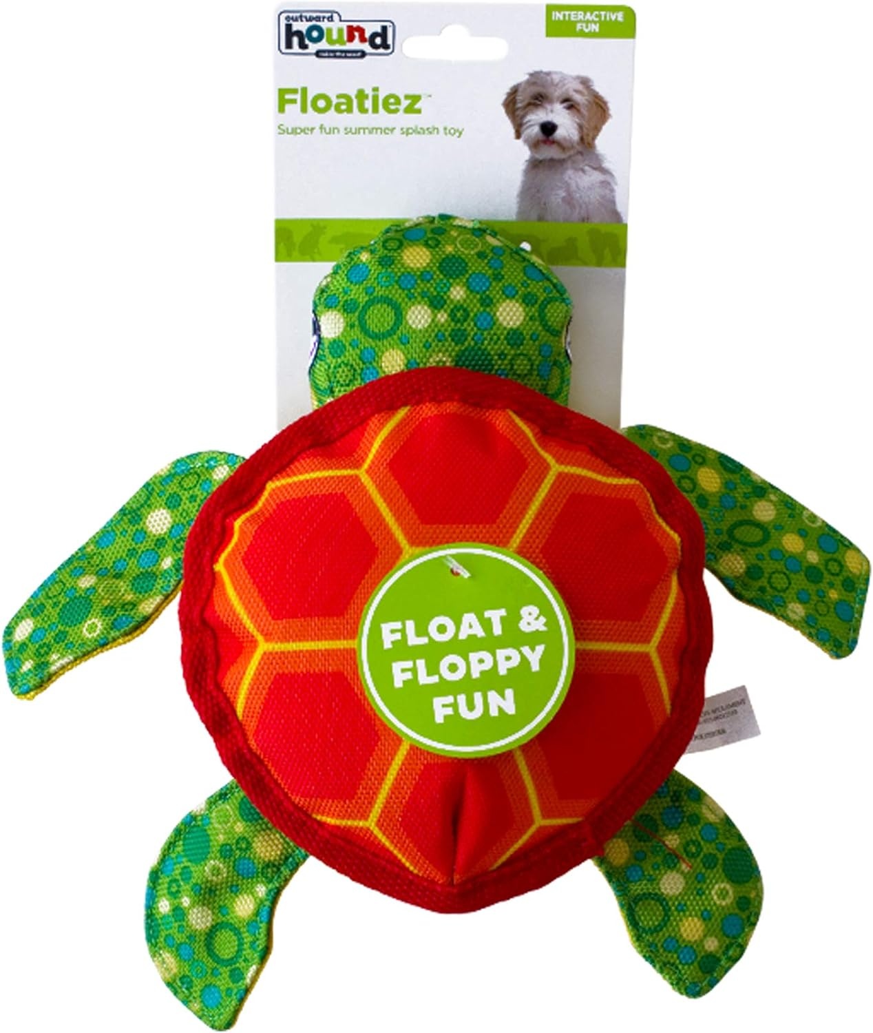 image:imageOutward Hound Floatiez Narwhal Floating Interactive Dog Toy LargeGreen Turtle