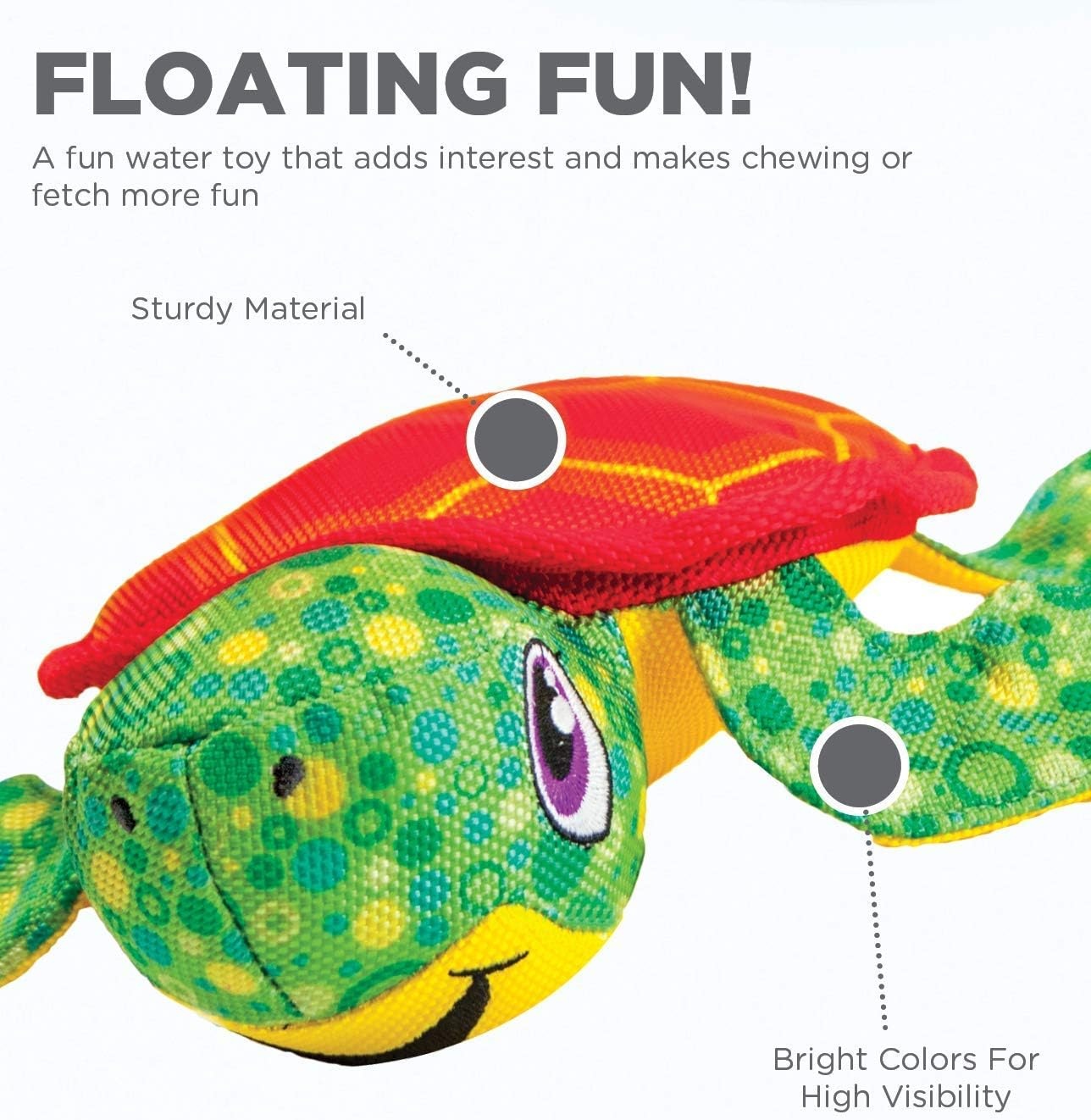 image:imageOutward Hound Floatiez Narwhal Floating Interactive Dog Toy LargeGreen Turtle
