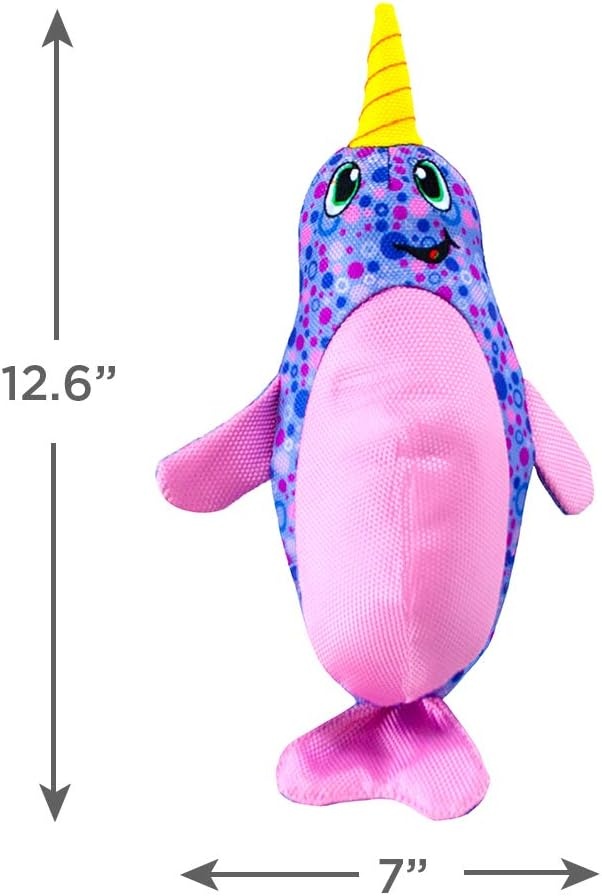 image:imageOutward Hound Floatiez Narwhal Floating Interactive Dog Toy LargePurple Narwhal