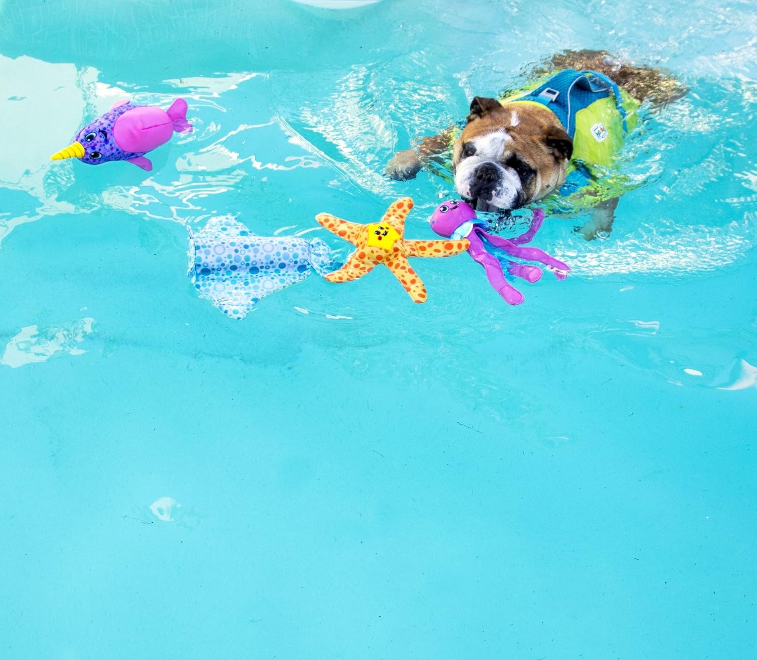 image:imageOutward Hound Floatiez Narwhal Floating Interactive Dog Toy LargePurple Narwhal