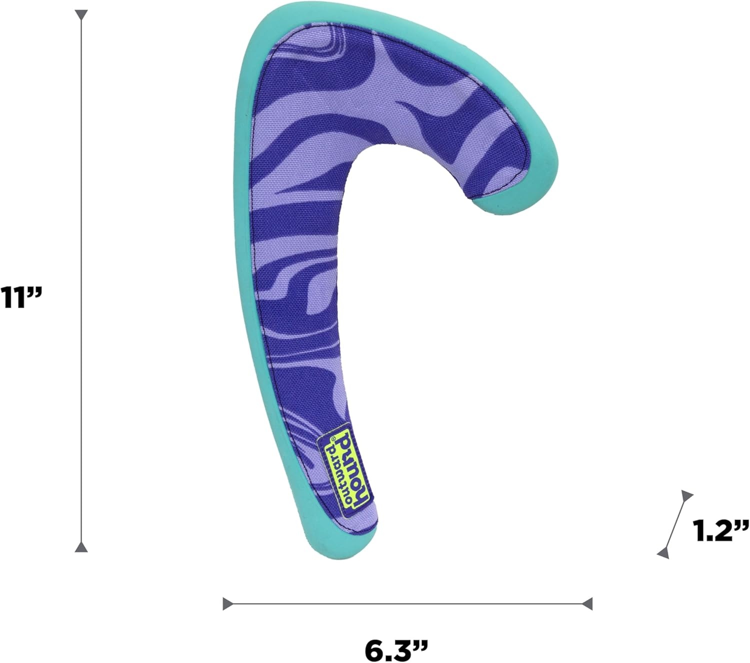 image:imageOutward Hound FlyFetch Boomerang Dog Toy Lightweight Foam Core Rubber Rim Floats in Water All Breeds 11