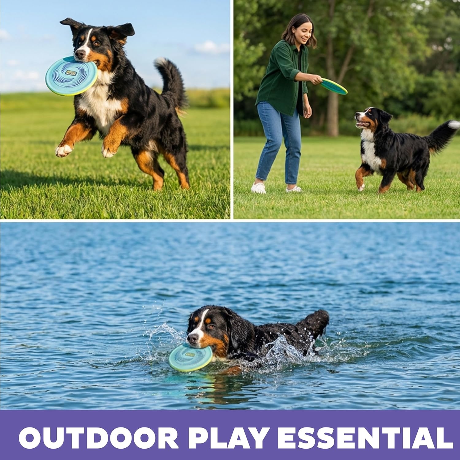 image:imageOutward Hound FlyFetch Disc Dog Toy Aerodynamic for Fetch Lightweight Foam amp Durable Rubber Floats in Water All Breeds 83