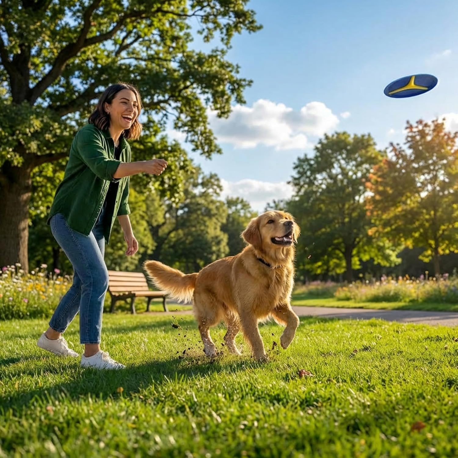 image:imageOutward Hound FlyFetch Disc Dog Toy Durable Rubber StandAlone or Replacement Discs for Launcher 5 2Pack
