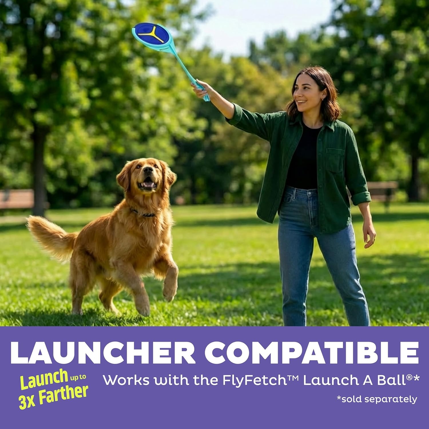 image:imageOutward Hound FlyFetch Disc Dog Toy Durable Rubber StandAlone or Replacement Discs for Launcher 5 2Pack