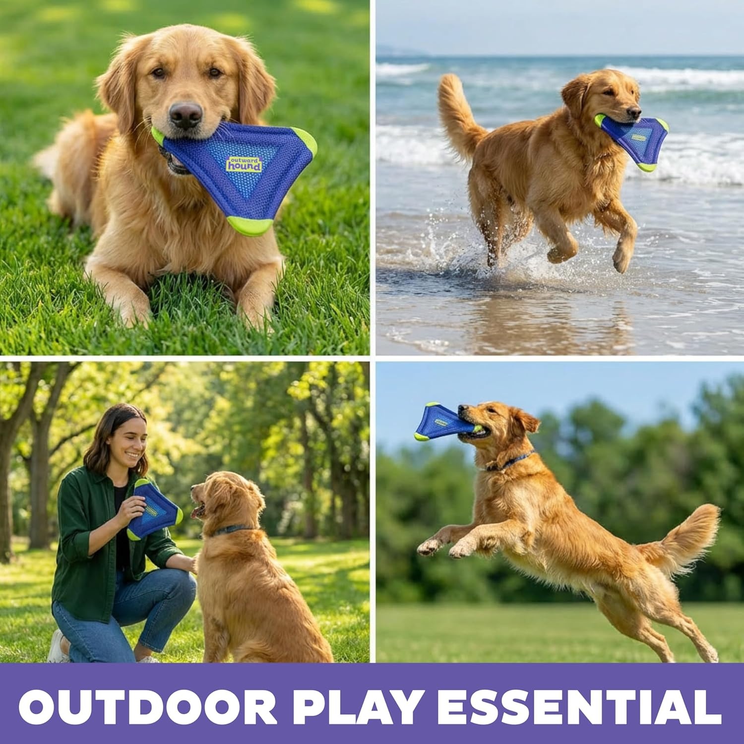 image:imageOutward Hound FlyFetch Flyer Dog Toy Lightweight Floats in Water All Breeds 10 x 112