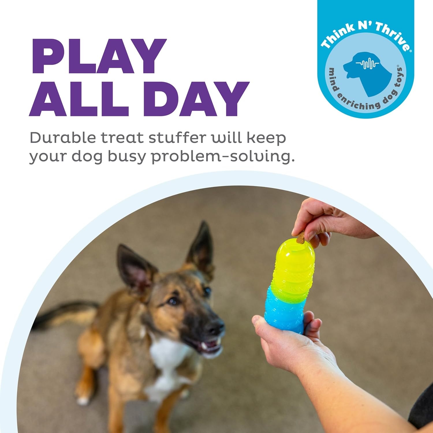 image:imageOutward Hound Gummiez Peach Ring 2in1 Dental Dog Chew Toy and Treat Stuffer Game Peach ScentGummiez Worm