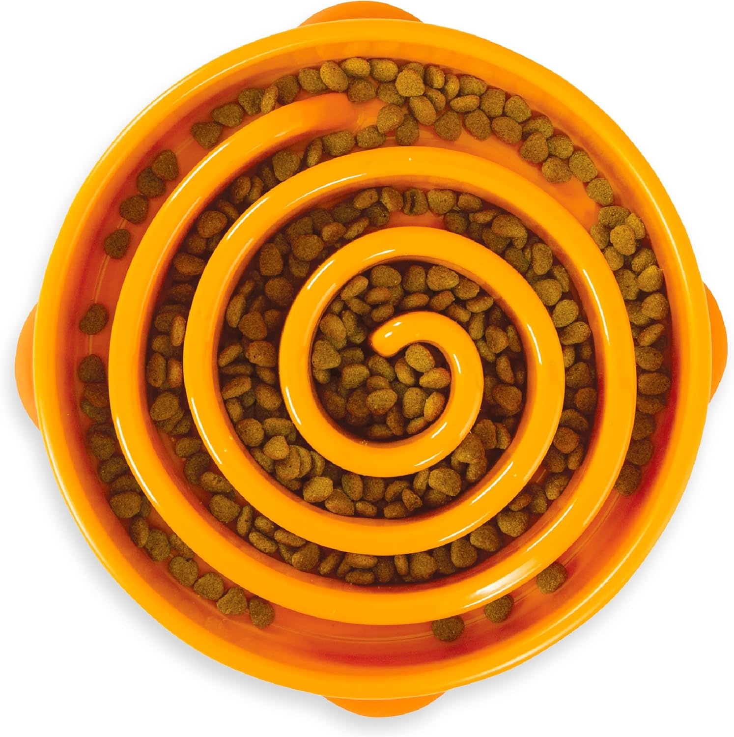 image:imageOutward Hound Medium Slow Feeder Bowl Puzzle Maze for Fast Eaters Small to Medium Dogs Helps Prevent Bloat amp Aid Digestion Holds 2 Cups Wet or Dry Food NonSlip Made Without BPA SageOrange