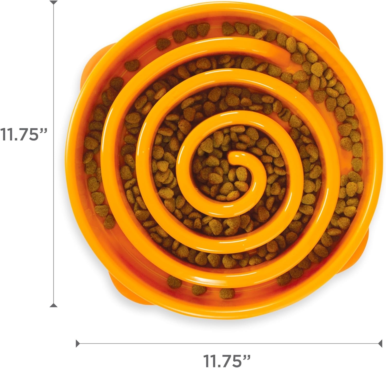 image:imageOutward Hound Medium Slow Feeder Bowl Puzzle Maze for Fast Eaters Small to Medium Dogs Helps Prevent Bloat amp Aid Digestion Holds 2 Cups Wet or Dry Food NonSlip Made Without BPA SageOrange