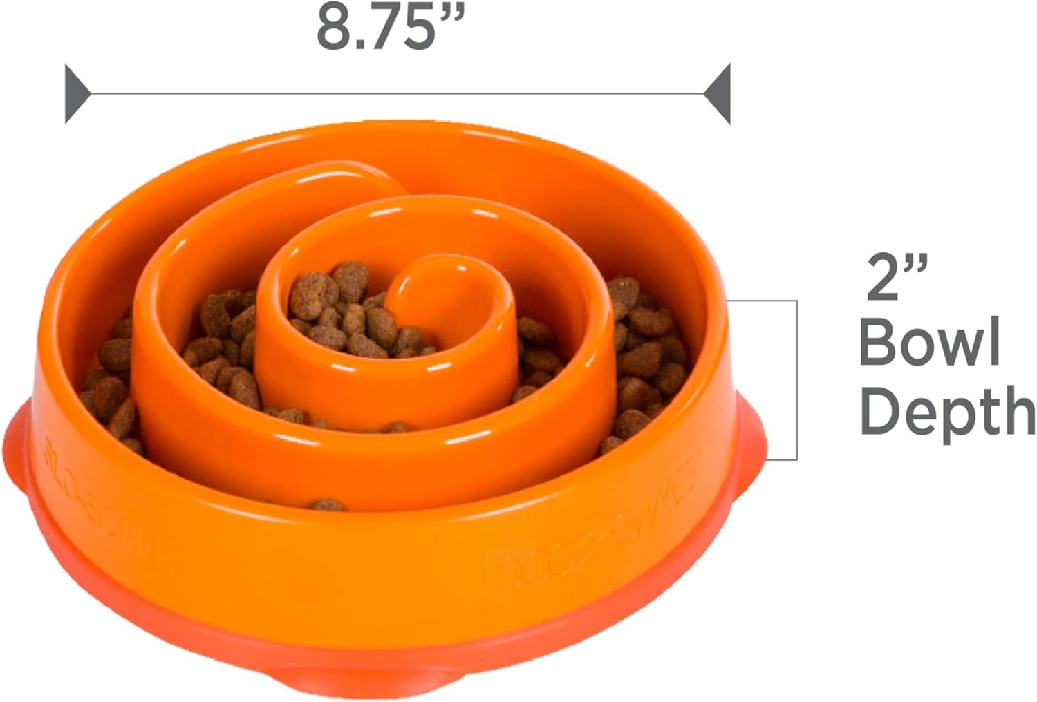 image:imageOutward Hound Medium Slow Feeder Bowl Puzzle Maze for Fast Eaters Small to Medium Dogs Helps Prevent Bloat amp Aid Digestion Holds 2 Cups Wet or Dry Food NonSlip Made Without BPA SageOrange