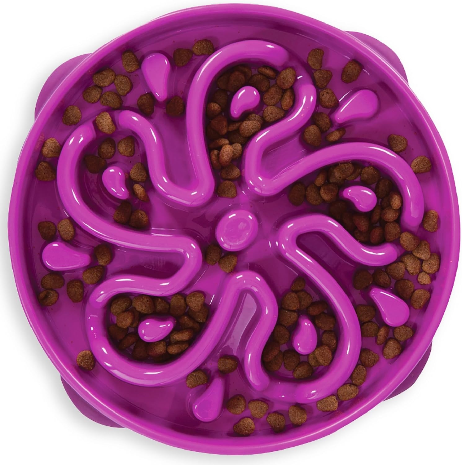 image:imageOutward Hound Medium Slow Feeder Bowl Puzzle Maze for Fast Eaters Small to Medium Dogs Helps Prevent Bloat amp Aid Digestion Holds 2 Cups Wet or Dry Food NonSlip Made Without BPA SagePurple