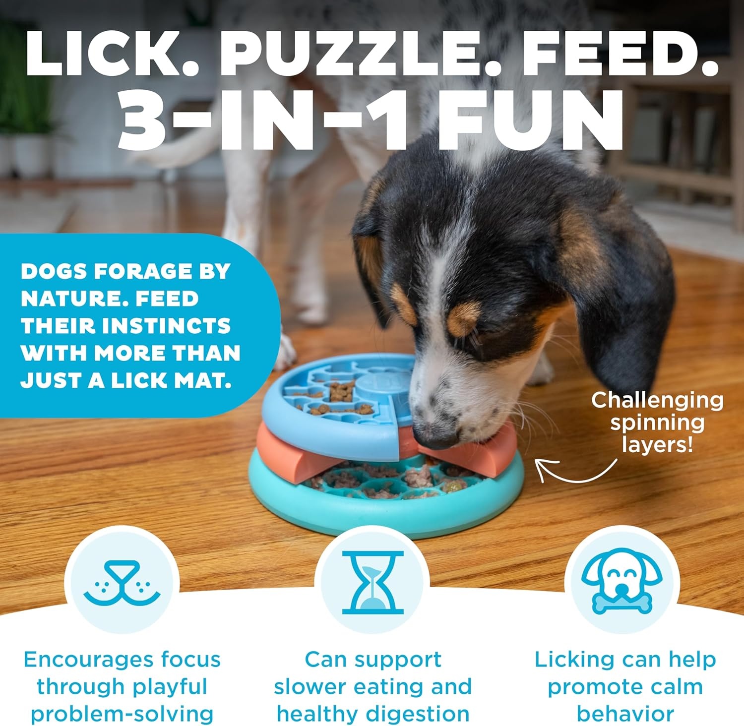 image:imageOutward Hound New Puppy Welcome Kit Lickin Layers Hide N Slide GrowwithMe Ring Donut Plush Toys amp Puzzle Bitez Peanut Butter Treats for Puppies