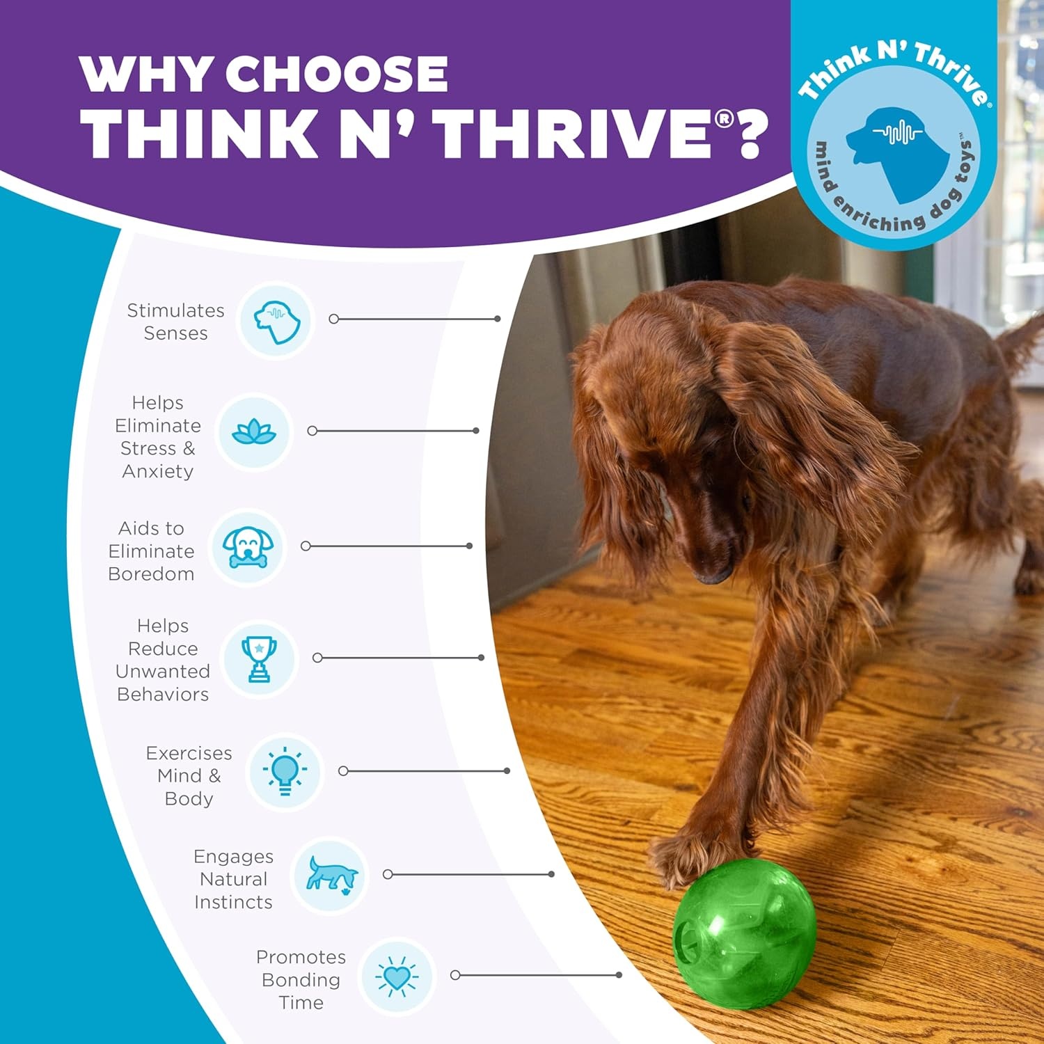 image:imageOutward Hound OrbeeTuff Mazee Interactive Dog Puzzle Toy Treat Dispensing Slow Feeder Ball Green 47InchGreen